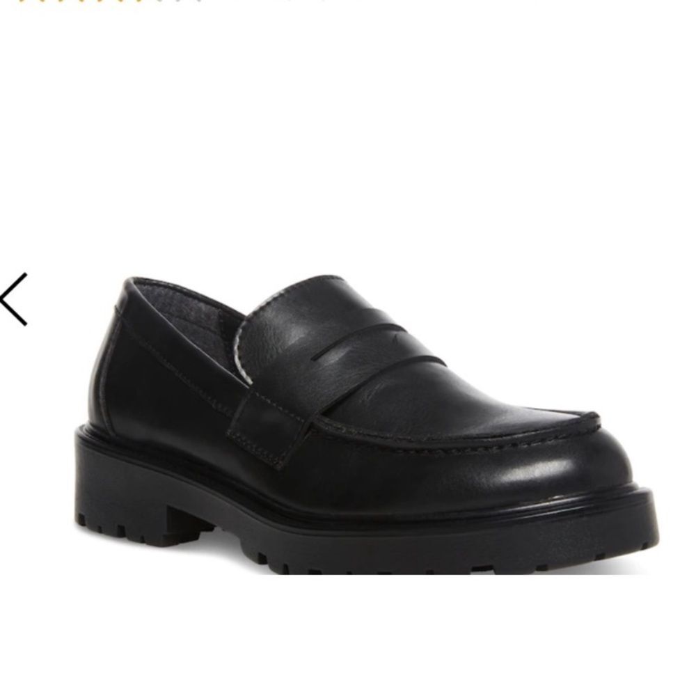 Steve Madden Black Chunky Lotto Penny Loafer 90's Y2K